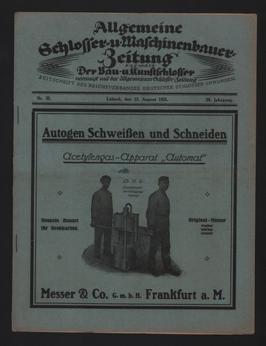 Lübeck zeitung 1925 - lÜbeck,,