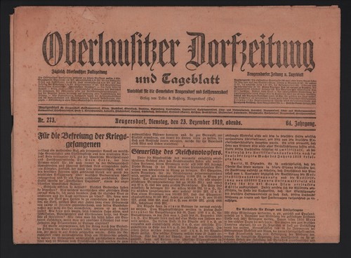 Neugersdorf zeitung 1919 - zeitung,
