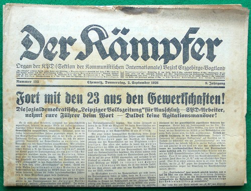 Der kämpfer zeitung - zeitung, 2
