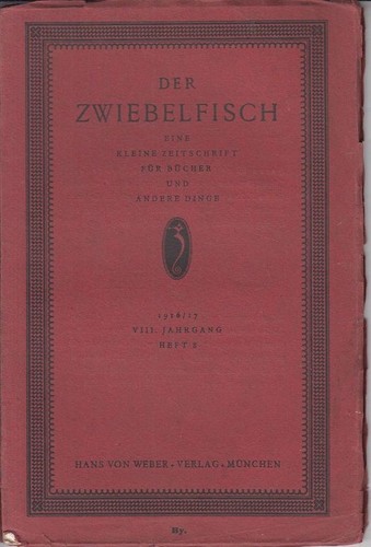 Der zwiebelfisch jahrgang - zwiebelfisch,, 8.