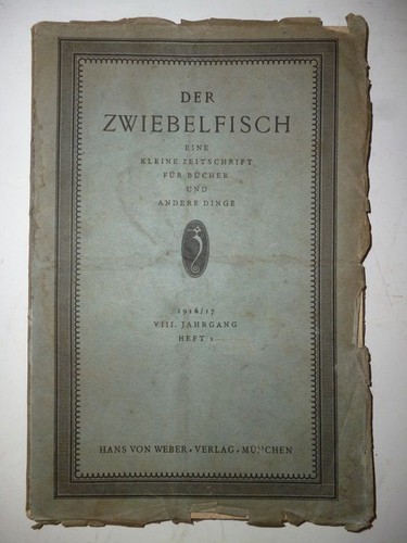 Der zwiebelfisch jahrgang - der, zwiebelfisch,